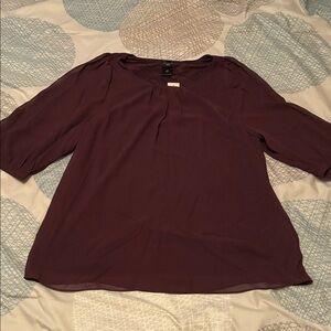 Ann Taylor Deep Purple Blouse